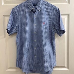 Ralph Lauren Men's Blue Checkered Shirt